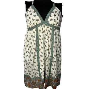 Paisley Print Strappy Sleeveless Casual‎ Sun Dress Boho Summer Beach Holiday